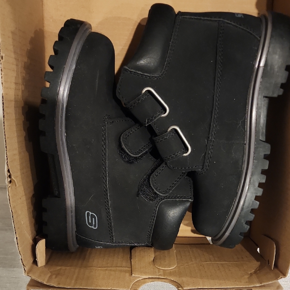 Skechers Kids Black Adventure Boots